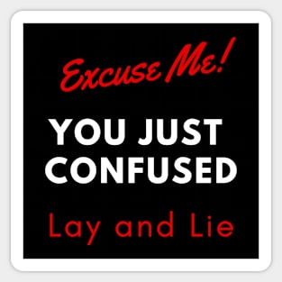 Lay and Lie Grammar Nerd Sticker